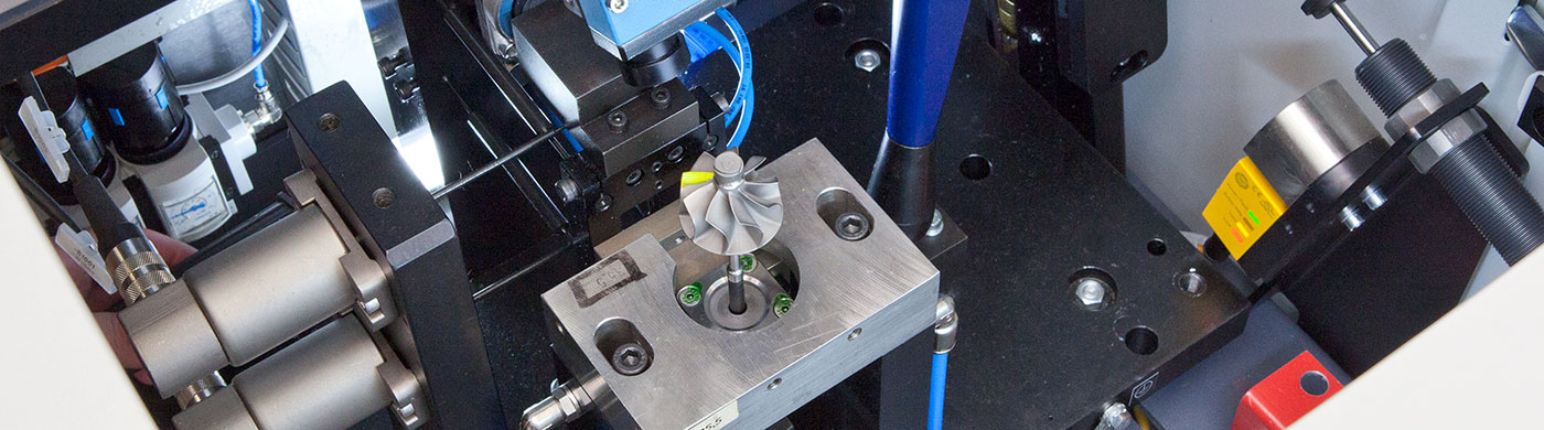 Auswuchtmaschine für Turbolader-Verdichter- und -Turbinenlaufräder